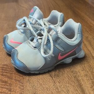 Nike Kids Sneakers - Light Gray and Pink